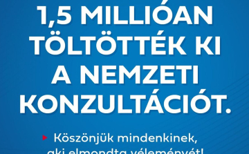 Nemzeti konzultáció - A válaszadók elsöprő többsége egyetért a kormánnyal